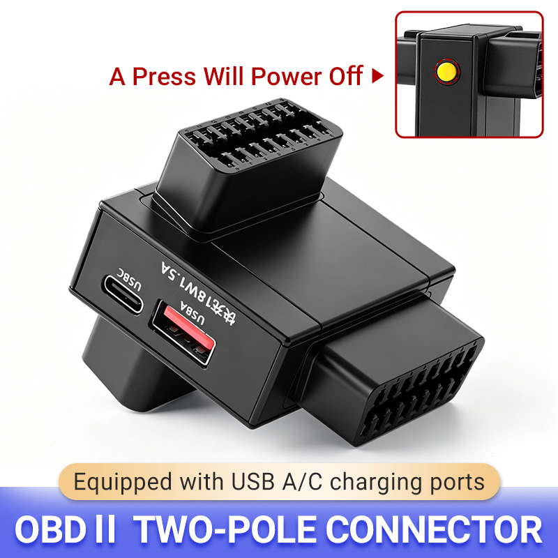 Usb Charger - OBD2-Splitter-Adapter 1 zu 2 mit 18W