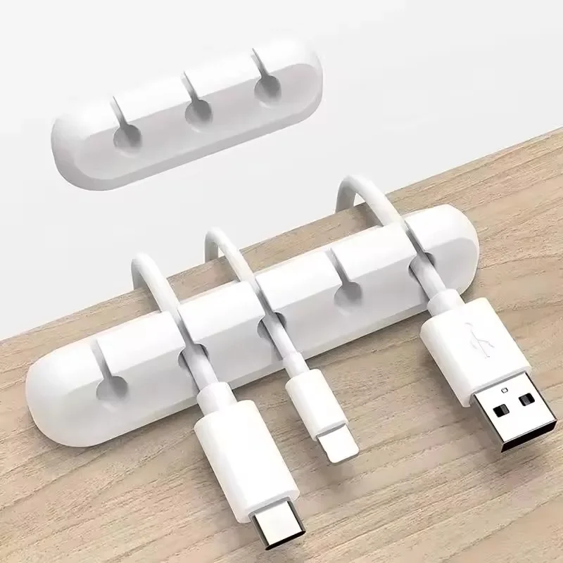 Cable Organizer - Silikon-USB-Kabel-Organizer, USB-Ladekabel-Wickler, Desktop-Ordnungssystem, Kabelhalter für Maus,