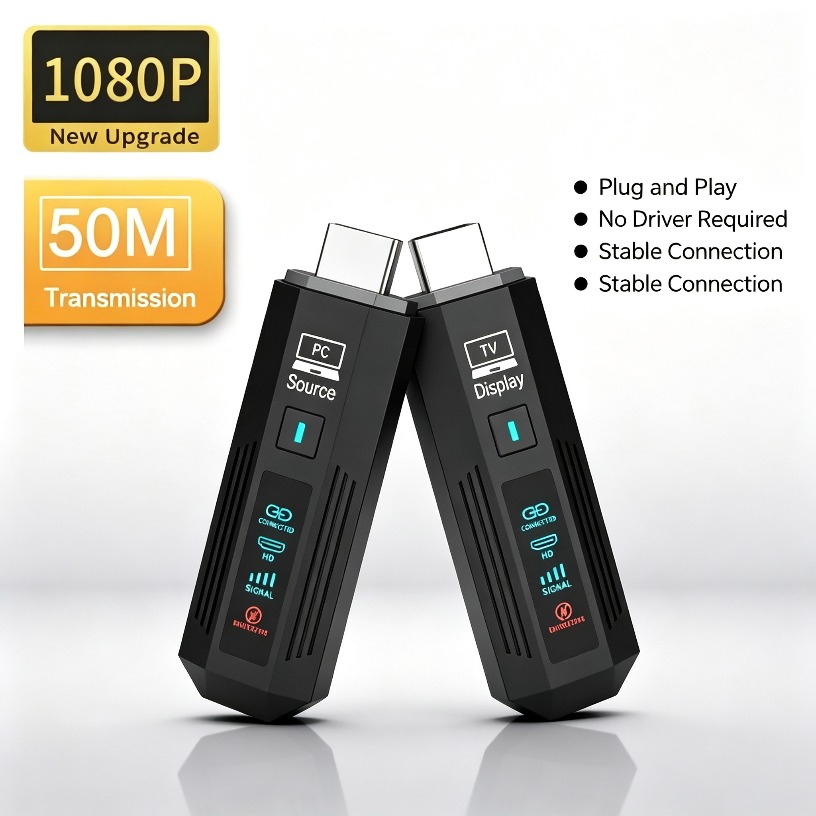 Hdmi Adapter - PC-zu-TV-Wireless-Adapter HDMI-kompatibel 50M 1080P 60Hz Sender