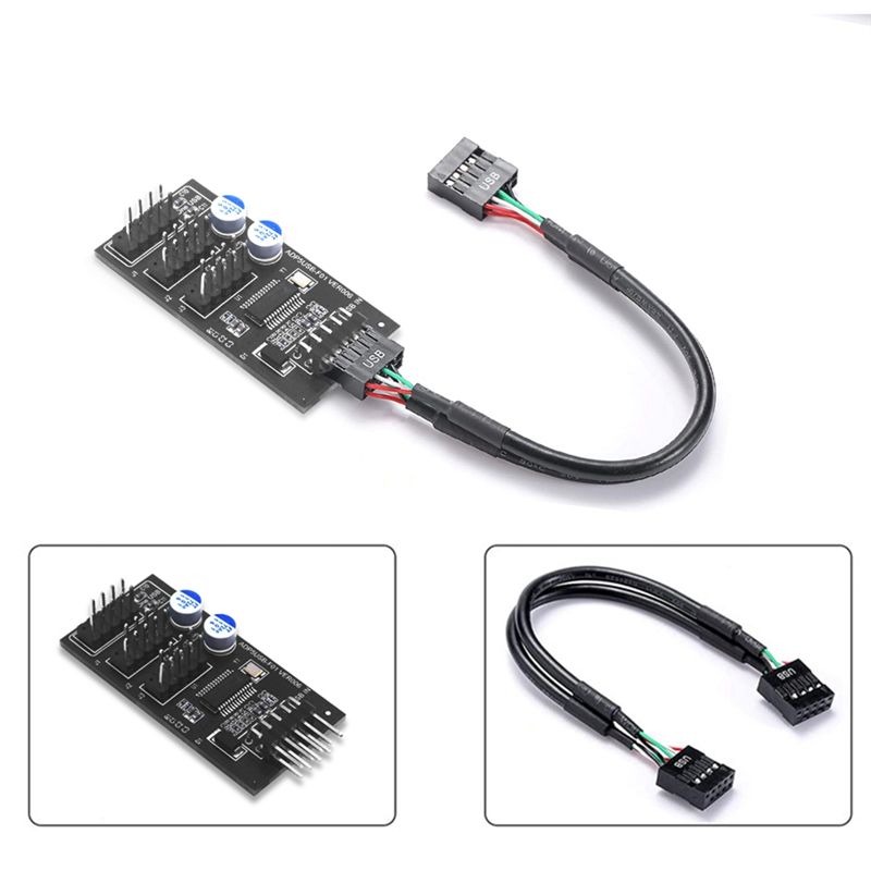 ABQX 9-Pin USB-Hub-Anschluss U – Usb Hub Bewertung und Preis