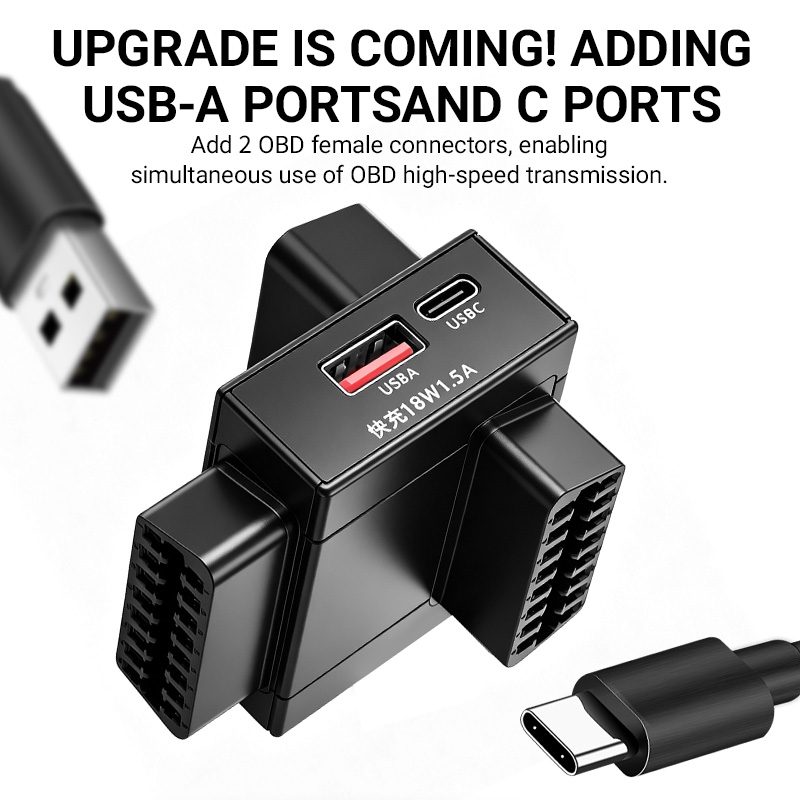OBD2-Splitter-Adapter 1 zu 2 m – Usb Charger Bewertung und Preis