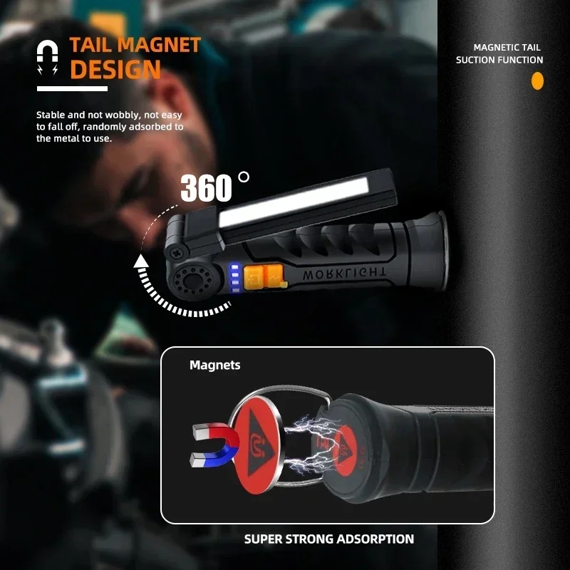 Tragbare COB-LED-Taschenlampe, – Power Bank Bewertung und Preis