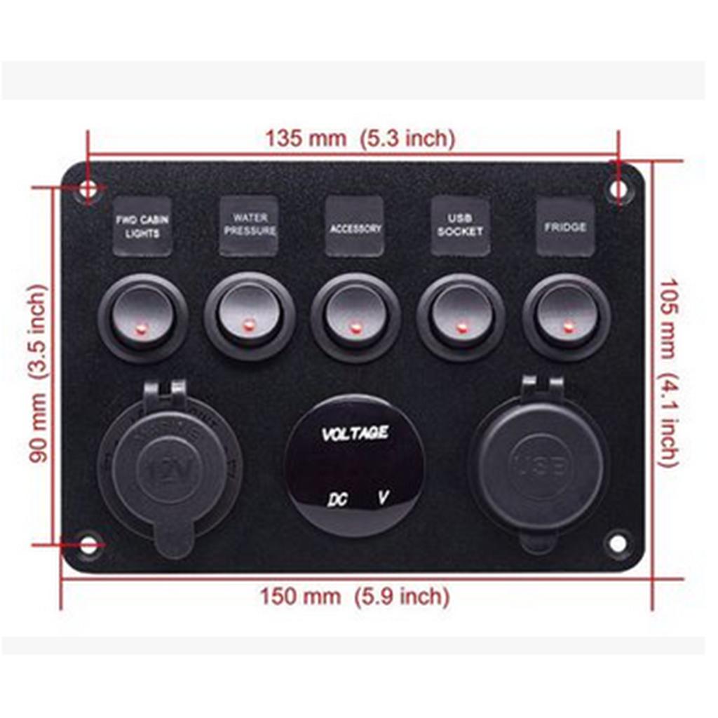 ABS-Kunststoff 5-fach Schaltta – Usb Charger Bewertung und Preis