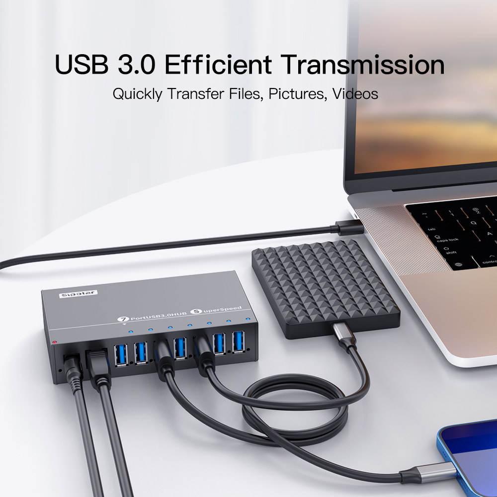 A-173 Sipolar 7-Port USB-Hub 3 – Usb Hub Bewertung und Preis